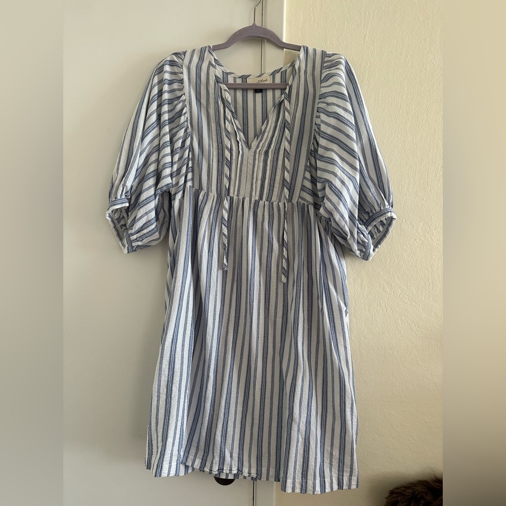 Universal Thread Blue Striped Mini Dress